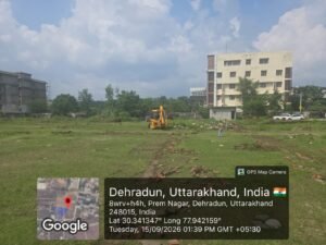 झाझरा में पांच बीघा अनधिकृत प्लॉटिंग ध्वस्त